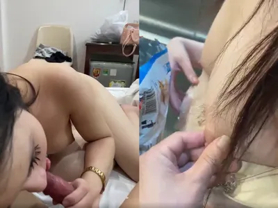 Xoạc em phương thảo vú đẹp từ từ thang máy đến ban công
